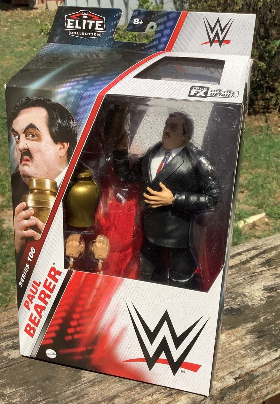 WWE Elite Series 106 Paul Bearer Action Figure Undertaker Urn Mattel New